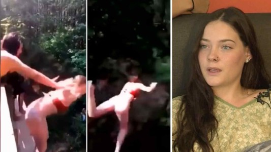 Video: tiró a su amiga de un puente y ahora se declaró culpable