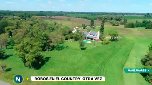 Tres robos en un country, en la misma noche