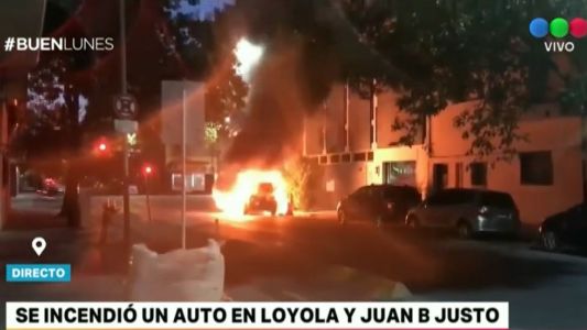 Explotó un auto en Villa Crespo