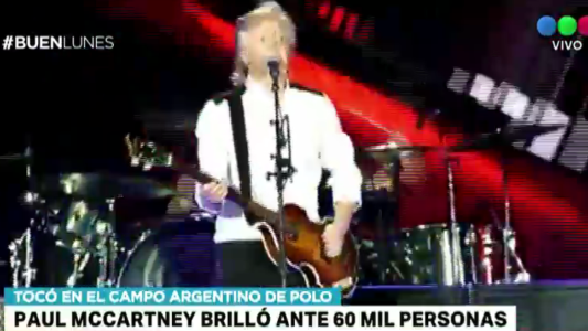 Paul Mccartney brilló ante 60 mil personas