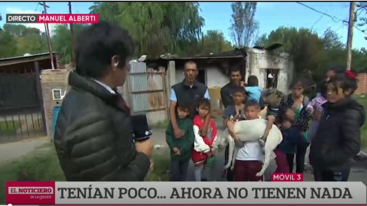 "Teníamos 4 perros y murieron": se les quemó la casa y quedaron en la calle