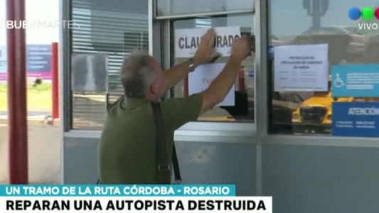 Reparan una autopista destruida