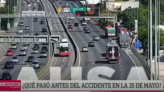 Las sospechas detrás del accidente en la autopista 25 de Mayo