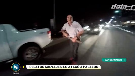 Otro relato salvaje: grabó al hombre que lo golpeó en una discusión de tránsito