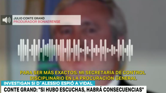 Conte Grand: "Si hubo escuchas, habrá consecuencias"