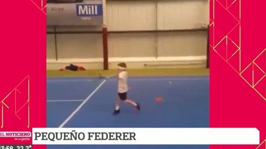 Estrella de tenis, a los 6 años
