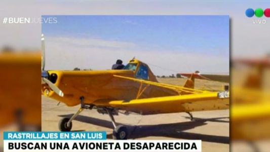 Un avión fumigador desapareció en San Luis