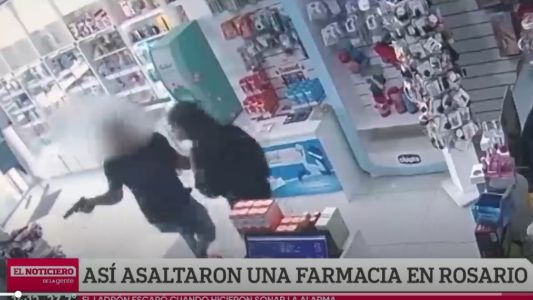 Entró a pedir un medicamento para su hijo y asaltó la farmacia