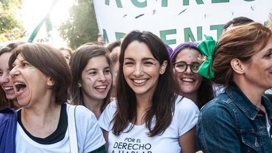 Thelma Fardin pidió que los delitos sexuales no prescriban y homenajeó a Eva Perón