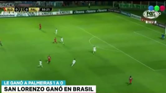 San Lorenzo venció a Palmeiras en el "Nuevo Gasómetro"