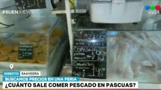 ¿Cuánto cuesta comer pescado en Pascuas?