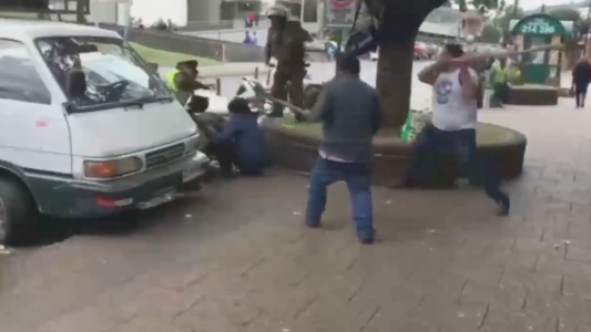 Violentos enfrentamientos en protesta mapuche