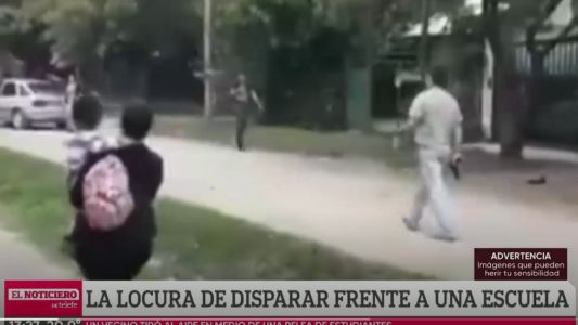 Alumnos se peleaban en la calle y un vecino salió a disparar para dispersarlos