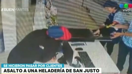 Asalto a una heladería en San Justo