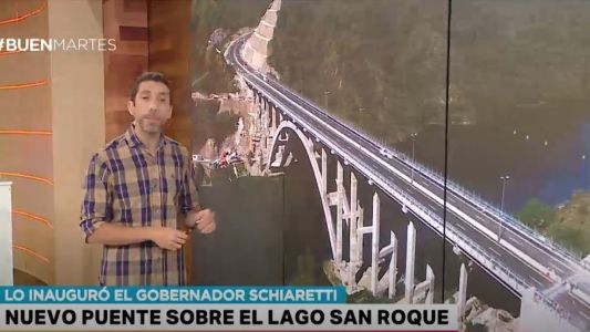 Inauguraron un nuevo puente sobre el Lago San Roque