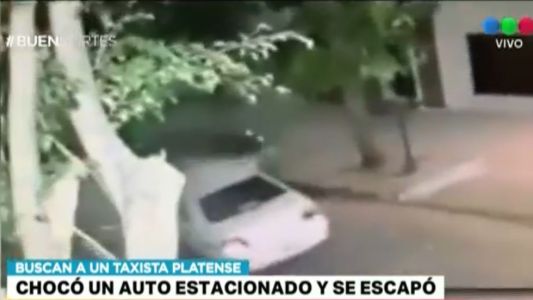 La Plata: buscan a un taxista que chocó y se escapó