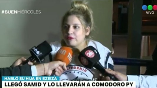 "Es mucho circo; mi papá no es violento", dijo la hija de Samid