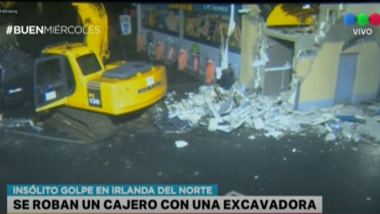 Se roban un cajero con una excavadora