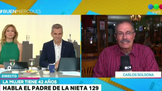 El padre de la nieta 129: "Esto es un cimbronazo enorme en la vida de ella"