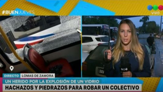 Hachazos y piedrazos para robar a pasajeros de un colectivo