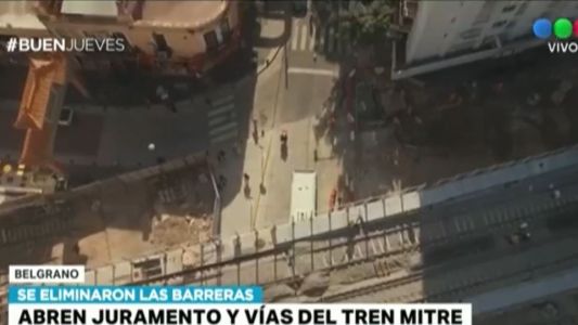 Belgrano: abren Juramento y vías del Tren Mitre