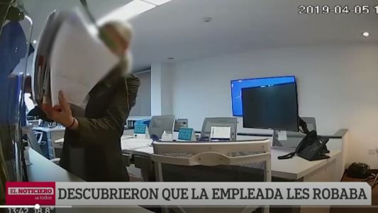 Cámara oculta: descubrieron que la empleada les robaba