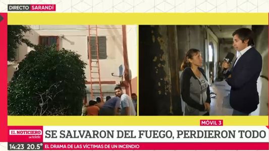 Se salvaron del fuego, pero perdieron todo