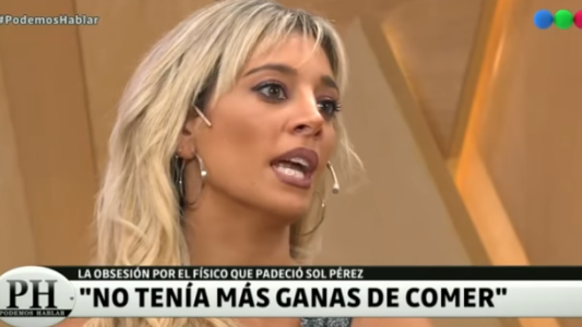 Sol Pérez confesó que tuvo problemas alimenticios: "No tenía más ganas de comer"