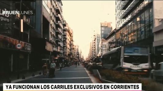 Ya funcionan los carriles exclusivos en la avenida Corrientes