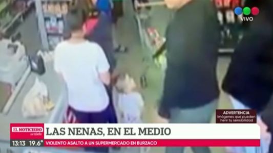 Violento robo a un supermercado en Burzaco