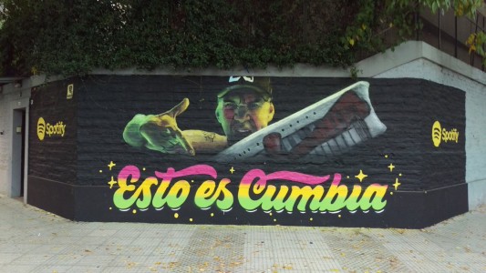 El mural dedicado a Pablo Lescano en pleno barrio de Palermo