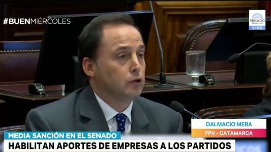 El Senado aprobó que los partidos se financien con aportes de empresas