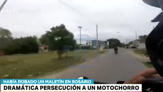 Video: persecución de un motochorro en Rosario