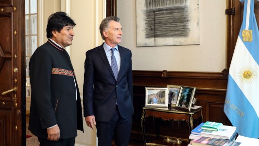 Macri recibió a Evo Morales en Casa Rosada