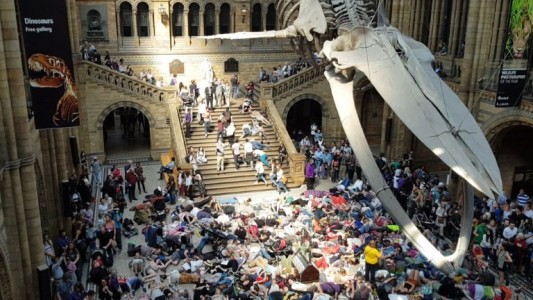 Insólita protesta por el cambio climático