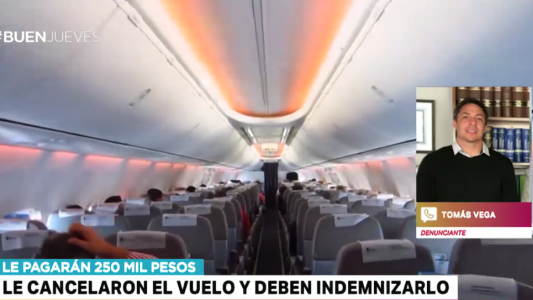 Una aerolínea deberá indemnizar a un pasajero con 250 mil pesos por cancelar su vuelo