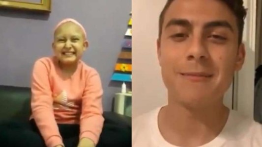 Dybala le envió un video a una pequeña fan que está peleando contra la leucemia