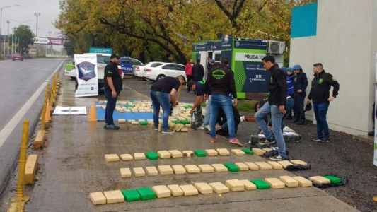 Los detuvieron con casi 500 kilos de marihuana que llevaban en bolsas de alimento para perros