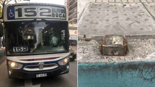 Paro: atacaron a un colectivo de la línea 152 y detuvieron a dos empleados de la 168