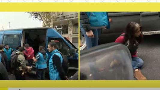 Incidentes en Avenida de Mayo: 20 detenidos