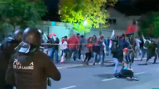 Incidentes frente a la embajada de Venezuela en Buenos Aires