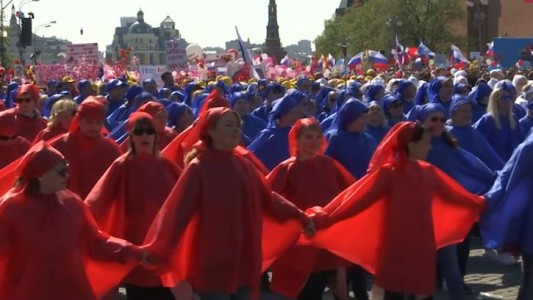 Así festejan el día del trabajador en Rusia