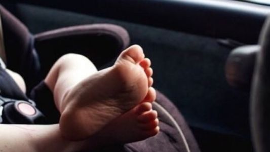 Dejaron encerrada en un auto a una beba de 7 meses con síndrome de Down