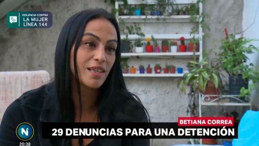 Su ex casi la mata a golpes y fue detenido después de 29 denuncias