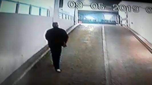 Así dejaban el garage los sospechosos tras el ataque en Congreso