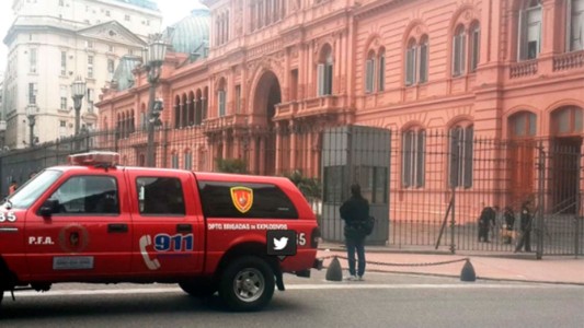 Amenaza de bomba en Casa Rosada y el Congreso