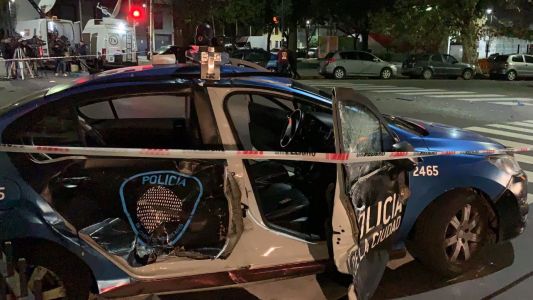 Chocaron dos patrulleros que perseguían a ladrones en Caballito