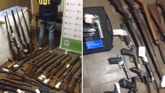 Hallaron 40 armas en la casa de un empresario acusado por amenazas