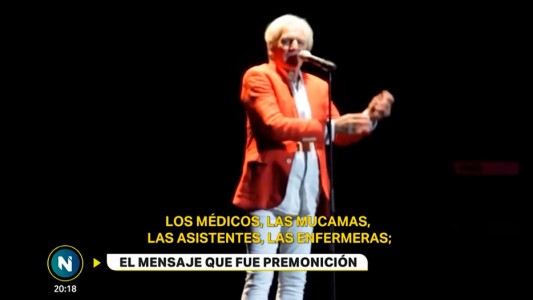 El video de Sergio Denis que parece ser la premonición del accidente