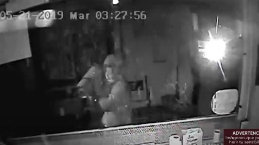 La banda del matafuego robó en una agencia de lotería